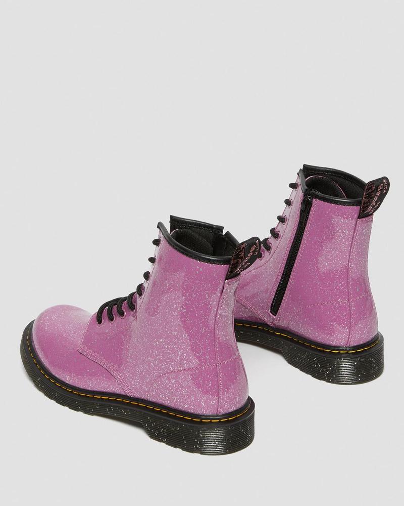 Dr Martens Youth 1460 Glitter Veterlaarzen Kinderen Roze | NL 117MQZ